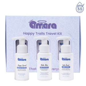 Happy Trails Travel Kit | Baby Wash, Shampoo & Lotion