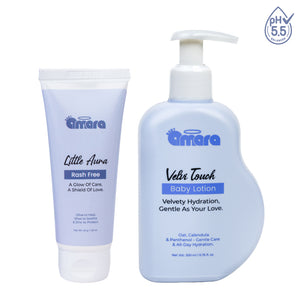 Skin Care Duo – Lotion & Rash Cream for Delicate Baby Skin